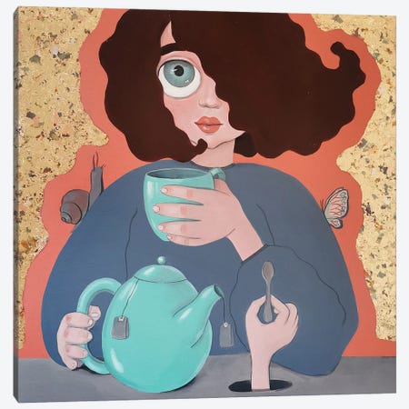 Tea Confusion Canvas Print #IPV32} by Irina Pandeva Canvas Wall Art