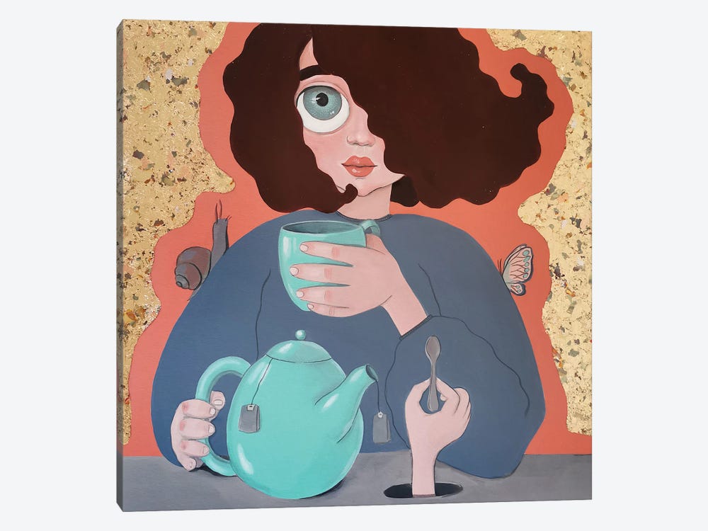 Tea Confusion by Irina Pandeva 1-piece Art Print