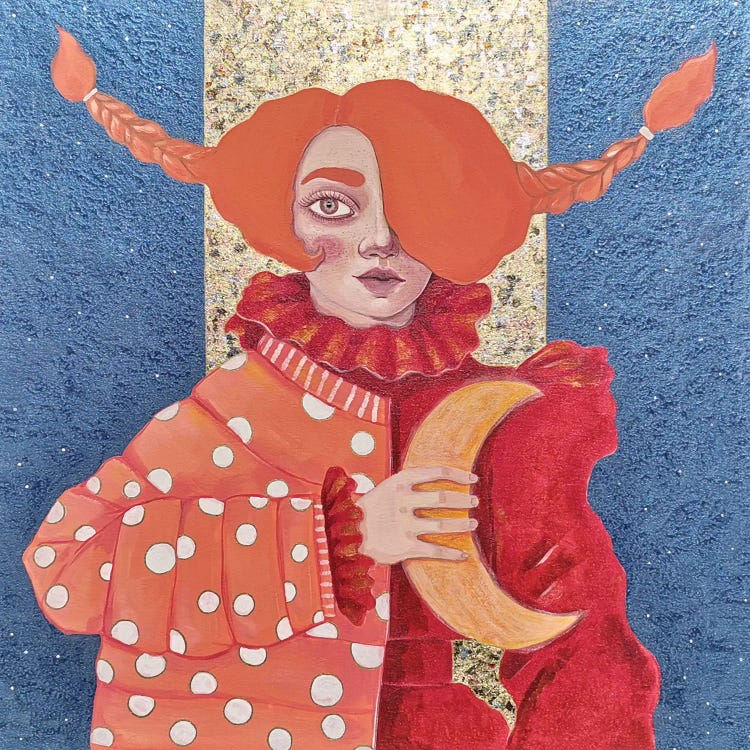 Pippi Longstocking by Irina Pandeva wall art