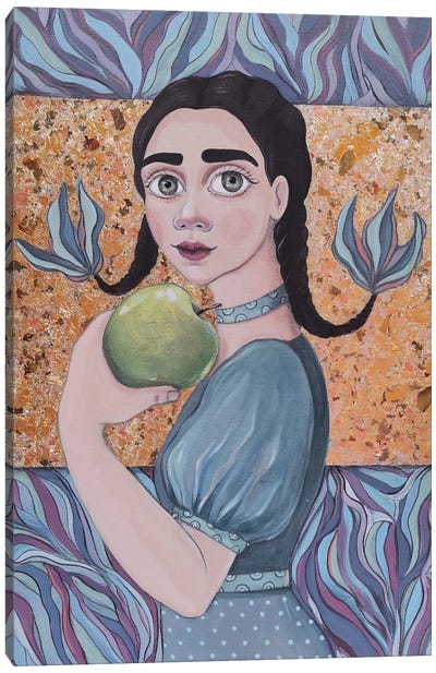Green Apple Canvas Art Print - Irina Pandeva