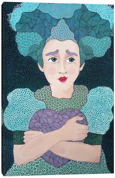 Queen Of Hearts Canvas Art Print - Irina Pandeva
