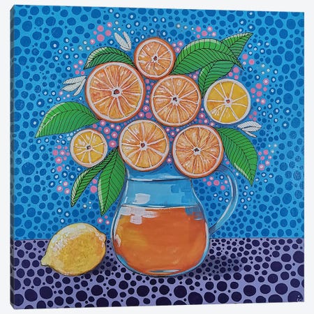 Oranges Canvas Print #IPV68} by Irina Pandeva Art Print