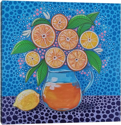 Oranges Canvas Art Print - Orange Art