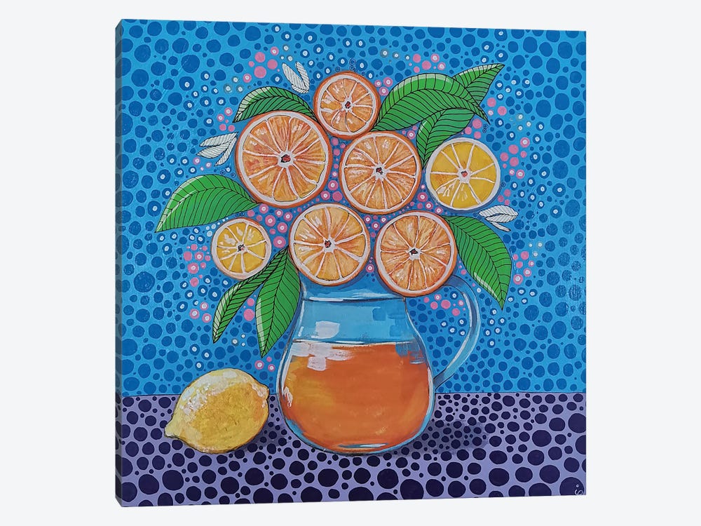 Oranges by Irina Pandeva 1-piece Canvas Art