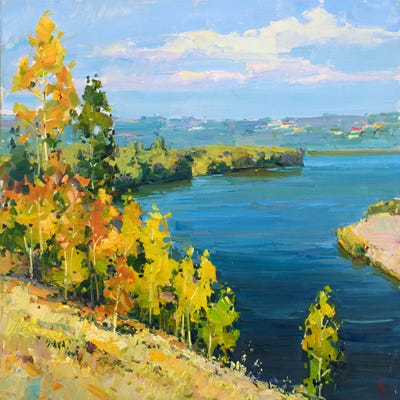 Volga River. Russia by Igor Pozdeev multi panel art