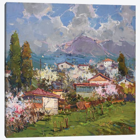 Village At The Foot Of Mountain Canvas Print #IPZ23} by Igor Pozdeev Canvas Art Print