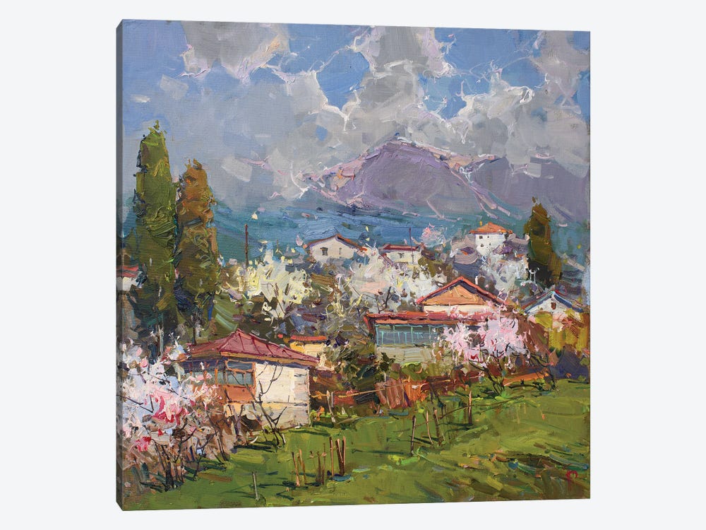 Village At The Foot Of Mountain by Igor Pozdeev 1-piece Canvas Print