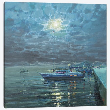 Yacht Overnight Moorage Canvas Print #IPZ24} by Igor Pozdeev Canvas Art