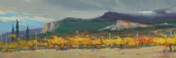Igor Pozdeev: Autumn Vineyard by Igor Pozdeev