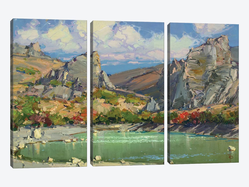Highland Lake by Igor Pozdeev 3-piece Canvas Art Print