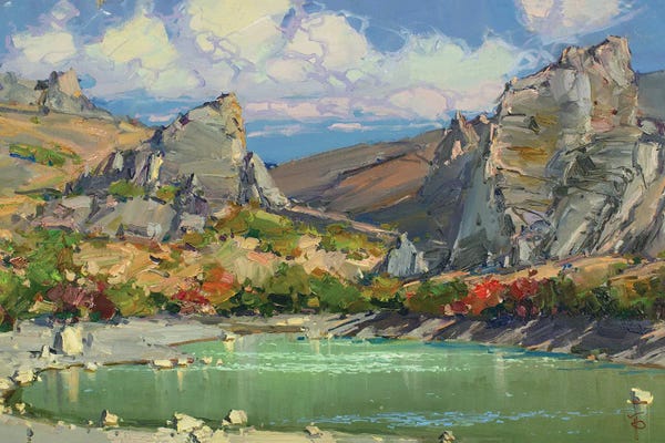 Igor Pozdeev: Highland Lake by Igor Pozdeev