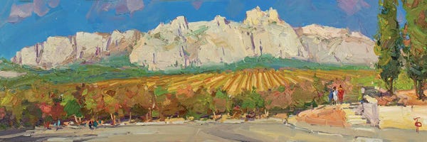 Igor Pozdeev: Vineyards At The Foot Of Ai-Petri Mountain by Igor Pozdeev