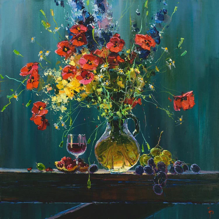 Field Flowers Still Life by Igor Pozdeev wall art
