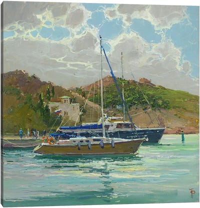 Yachts Of Balaklava Canvas Art Print - Igor Pozdeev