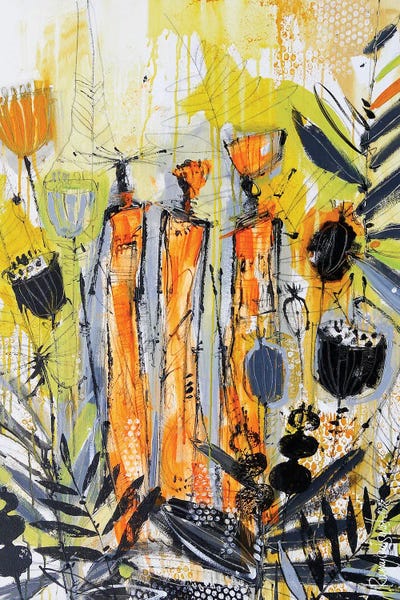 Irina Rumyantseva: African Tribal Women V by Irina Rumyantseva