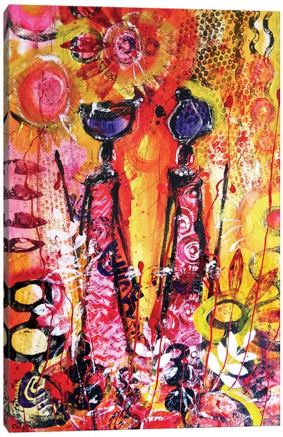 African Tribal Women VII Canvas Art Print - Irina Rumyantseva