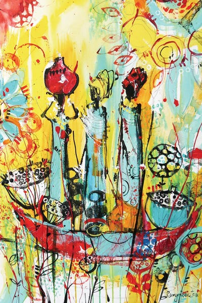 Irina Rumyantseva: African Tribal Women IX by Irina Rumyantseva