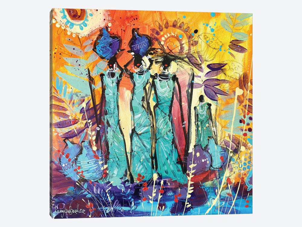 African Tribal Women XI by Irina Rumyantseva 1-piece Canvas Wall Art