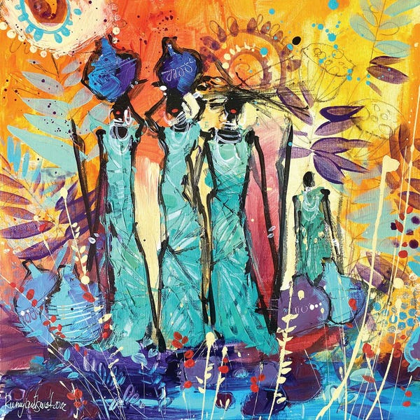 Irina Rumyantseva: African Tribal Women XI by Irina Rumyantseva