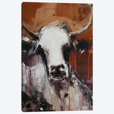 Rusty Cow Canvas Print #IRM25} by Irina Rumyantseva Canvas Artwork