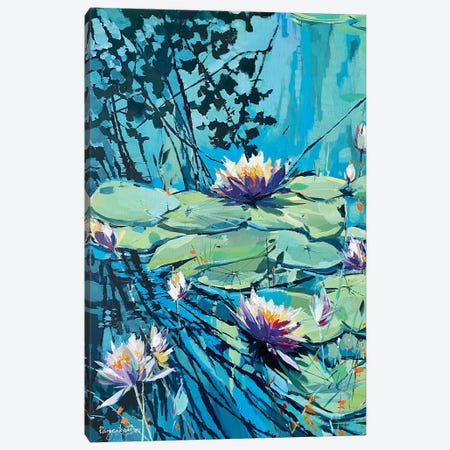 Flowering Water Lilies II Canvas Print #IRM29} by Irina Rumyantseva Canvas Art Print