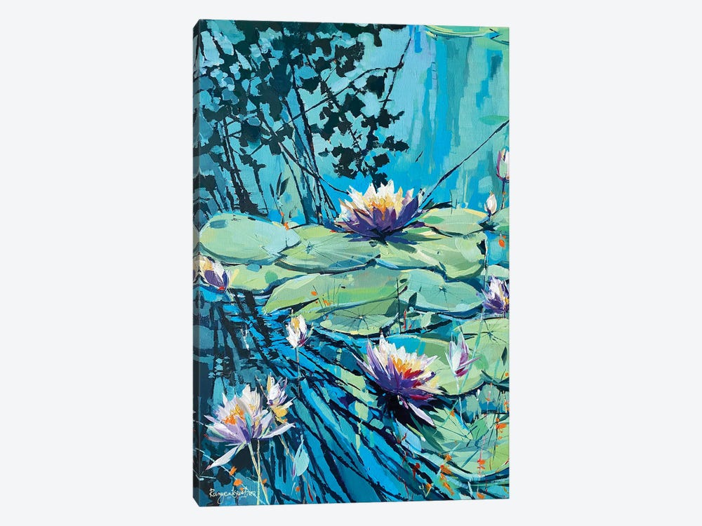 Flowering Water Lilies II by Irina Rumyantseva 1-piece Canvas Print