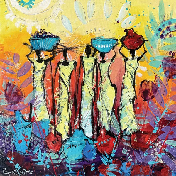 Irina Rumyantseva: African Tribal Women XIV by Irina Rumyantseva