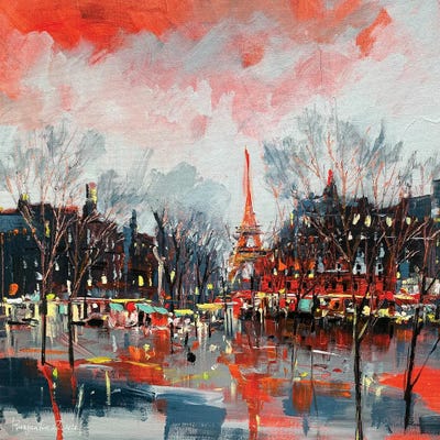 Paris II by Irina Rumyantseva framed canvas print