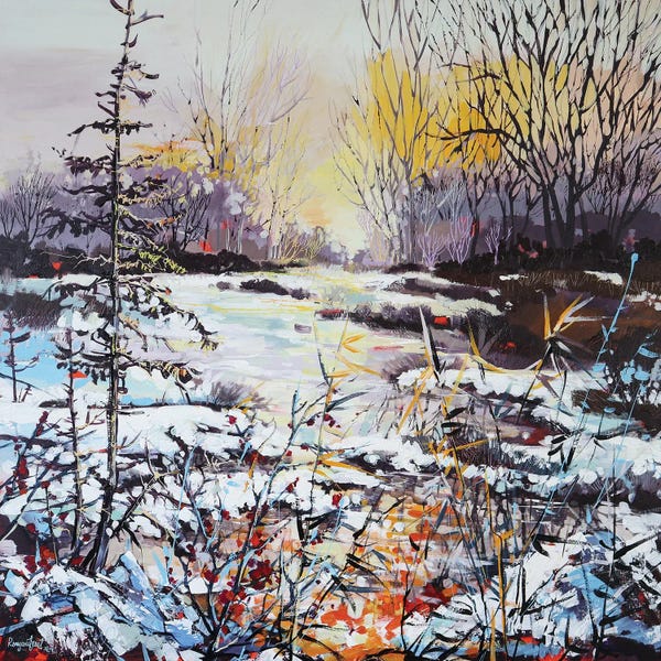 Irina Rumyantseva: Sunrise On The River by Irina Rumyantseva