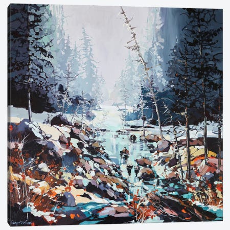 Where The River Runs Through The Forest Canvas Print #IRM37} by Irina Rumyantseva Canvas Print