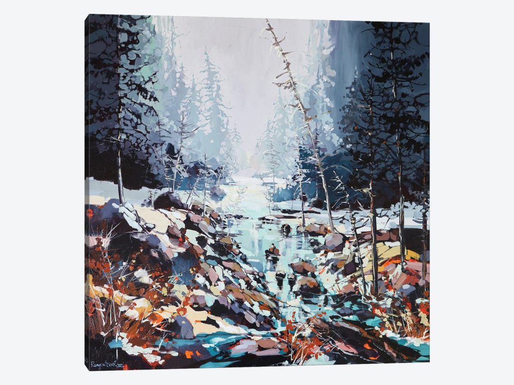Where The River Runs Through The Forest by Irina Rumyantseva 1-piece Canvas Artwork