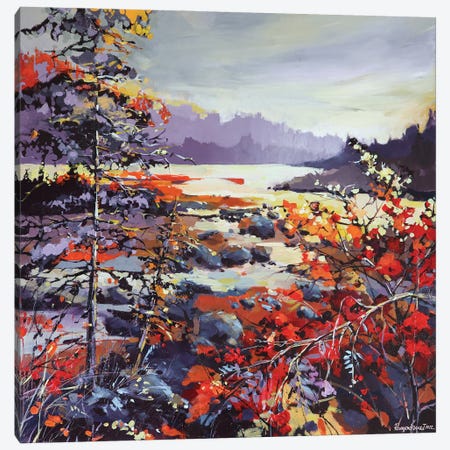 Countryside Lake View - Jasper National Park, Alberta Canvas Print #IRM38} by Irina Rumyantseva Canvas Artwork