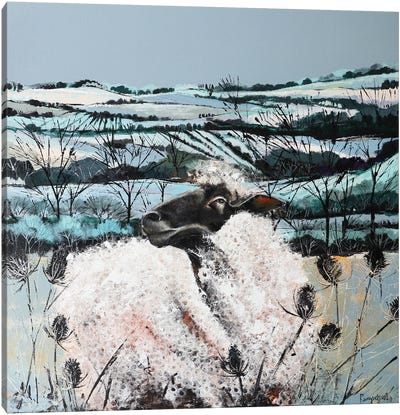 Sheep In The Countryside Canvas Art Print - Irina Rumyantseva