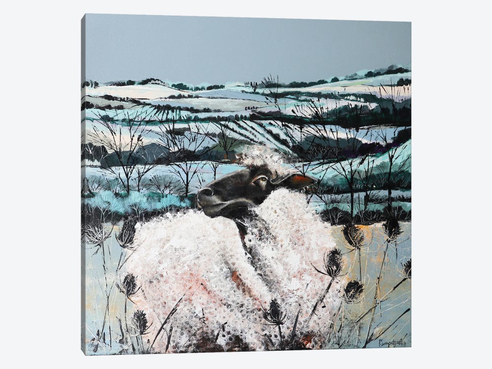 Sheep In The Countryside by Irina Rumyantseva 1-piece Canvas Print