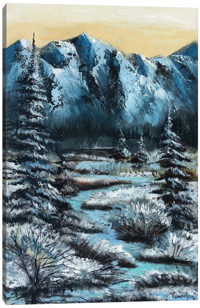 Winter Landscape Canvas Art Print - Irina Rumyantseva