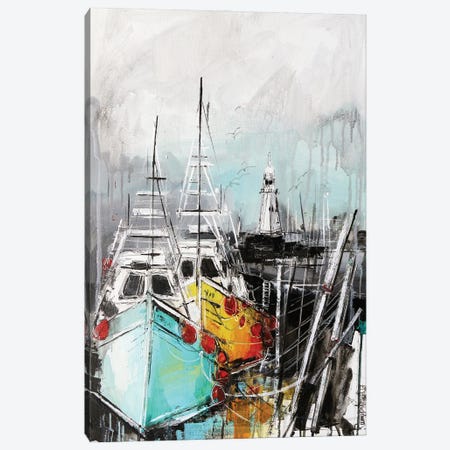 Sailing Boats On The Harbour Canvas Print #IRM49} by Irina Rumyantseva Canvas Art Print