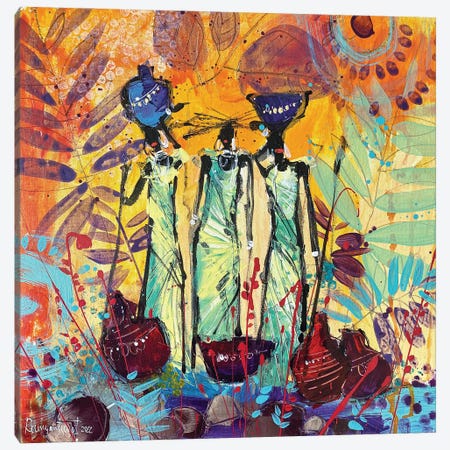 African Tribal Women XIII Canvas Print #IRM4} by Irina Rumyantseva Canvas Art Print