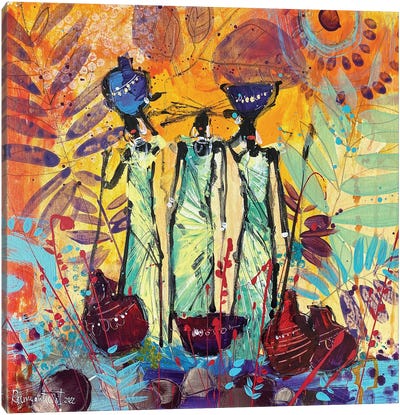 African Tribal Women XIII Canvas Art Print - Irina Rumyantseva