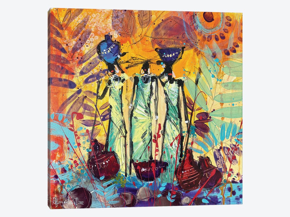 African Tribal Women XIII by Irina Rumyantseva 1-piece Canvas Art Print