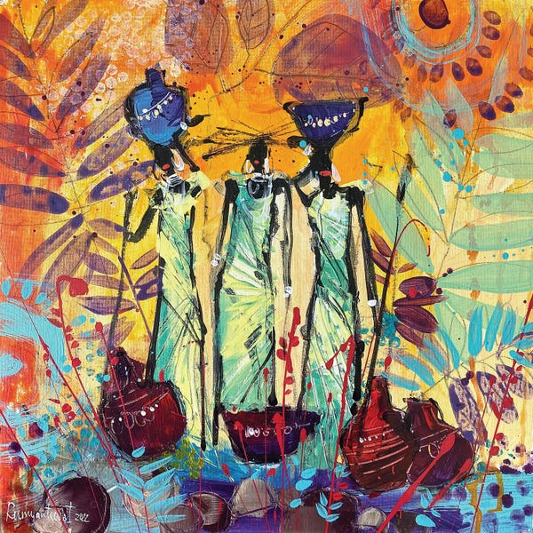 Irina Rumyantseva: African Tribal Women XIII by Irina Rumyantseva