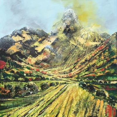 Mountainside Pasture by Irina Rumyantseva canvas print