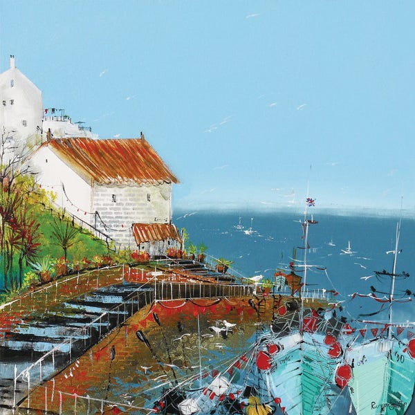 Contemporary Coastal: Cornish Coast by Irina Rumyantseva