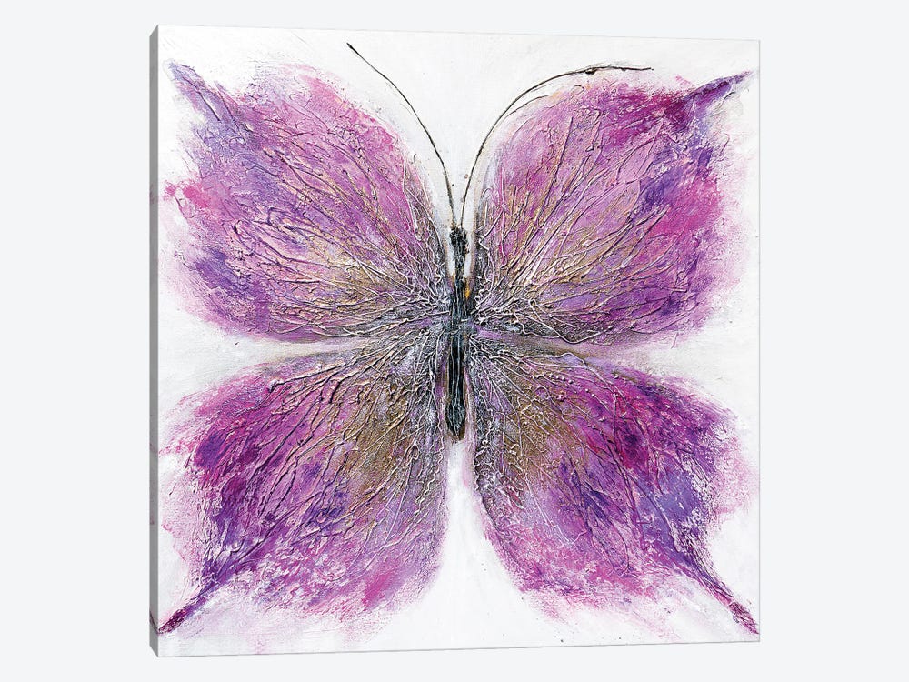 Pink Butterfly by Irina Rumyantseva 1-piece Canvas Art Print