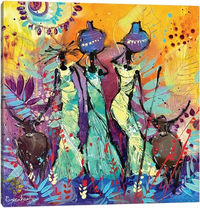 African Tribal Women X Canvas Art Print - Irina Rumyantseva