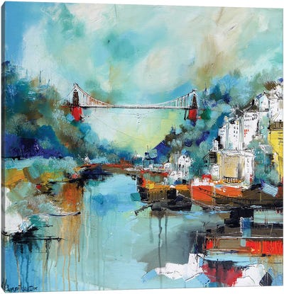 Clifton Suspension Bridge, Bristol Canvas Art Print - Irina Rumyantseva