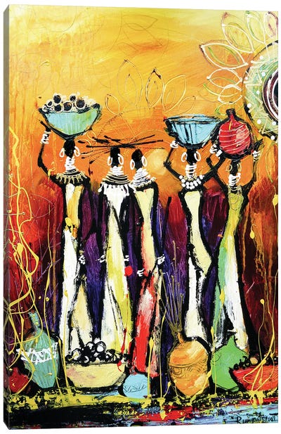 African Tribal Women II Canvas Art Print - Irina Rumyantseva