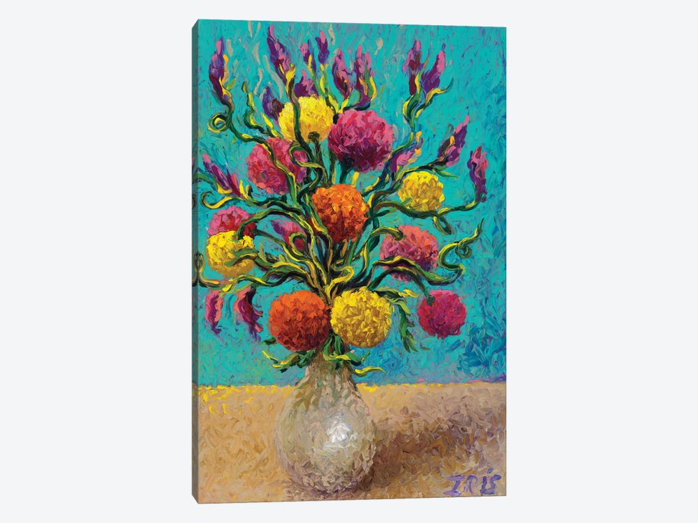 Freshly Painted Vase by Iris Scott 1-piece Canvas Art