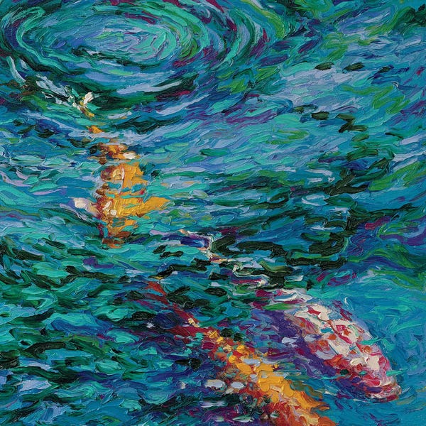 Water Close-Ups: Koi Pool by Iris Scott