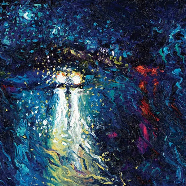 Rain: Mini Cooper Oncoming by Iris Scott