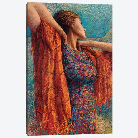 Miss Gibbons And The Scarf Canvas Print #IRS113} by Iris Scott Canvas Artwork